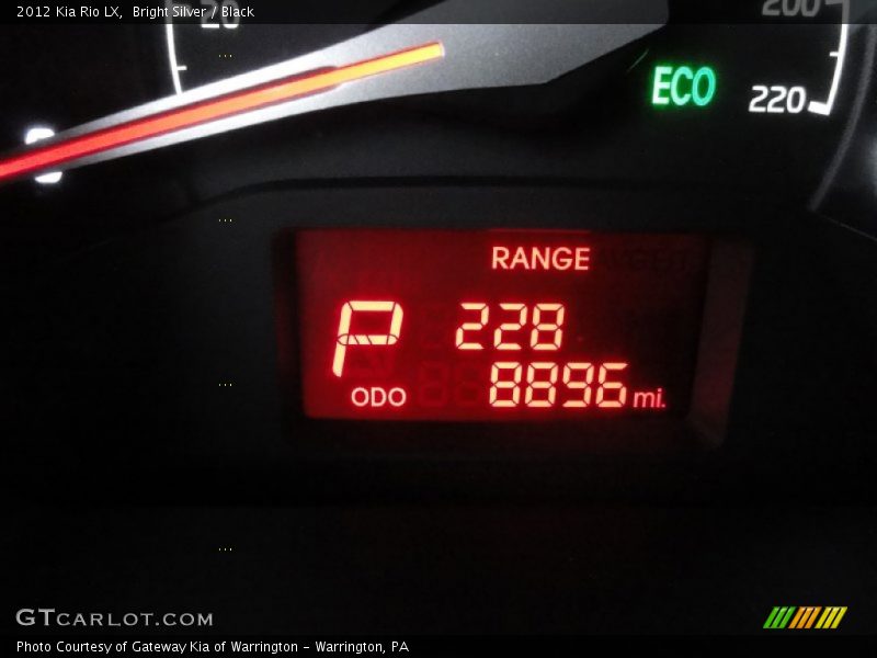 Bright Silver / Black 2012 Kia Rio LX