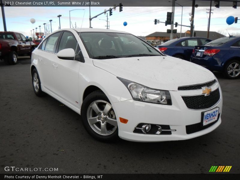 Summit White / Jet Black 2013 Chevrolet Cruze LT/RS