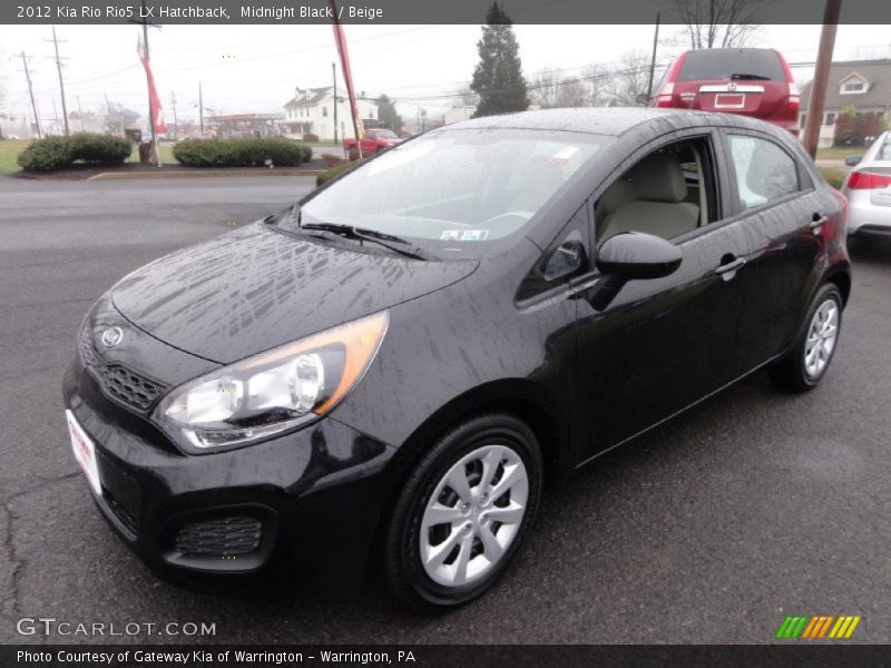 Midnight Black / Beige 2012 Kia Rio Rio5 LX Hatchback
