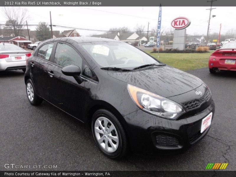 Midnight Black / Beige 2012 Kia Rio Rio5 LX Hatchback