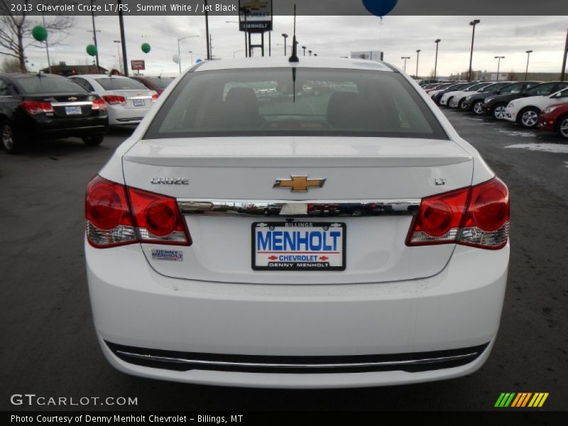 Summit White / Jet Black 2013 Chevrolet Cruze LT/RS
