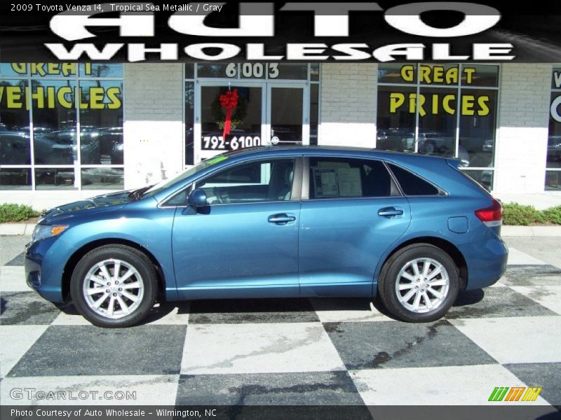 Tropical Sea Metallic / Gray 2009 Toyota Venza I4