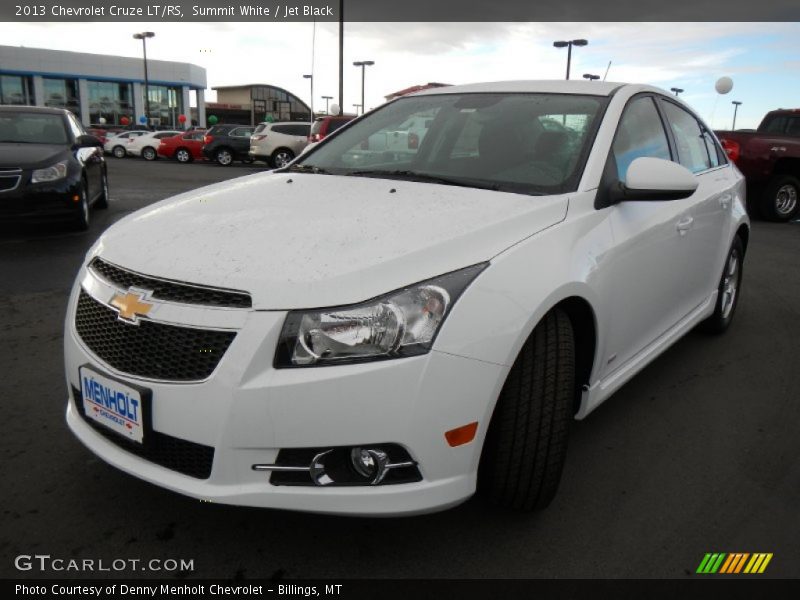 Summit White / Jet Black 2013 Chevrolet Cruze LT/RS