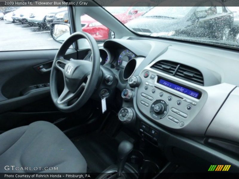 Tidewater Blue Metallic / Gray 2009 Honda Fit