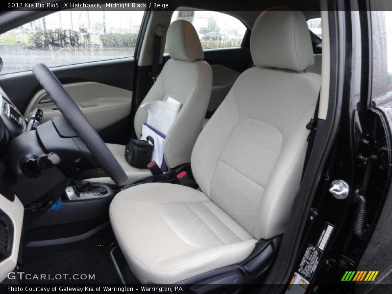 Midnight Black / Beige 2012 Kia Rio Rio5 LX Hatchback