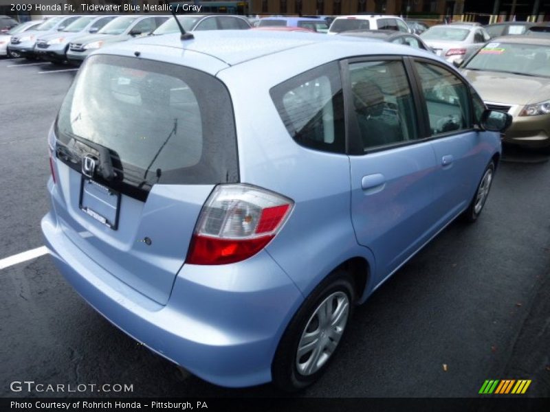 Tidewater Blue Metallic / Gray 2009 Honda Fit