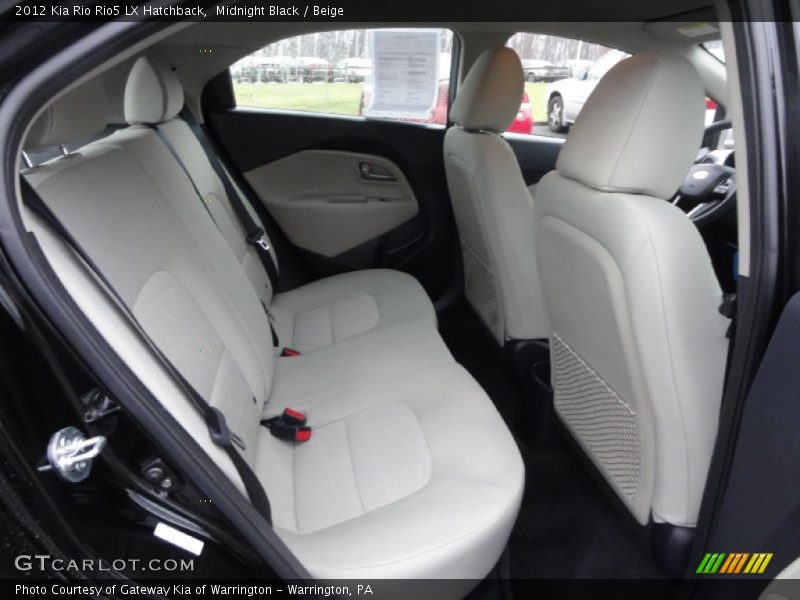 Midnight Black / Beige 2012 Kia Rio Rio5 LX Hatchback