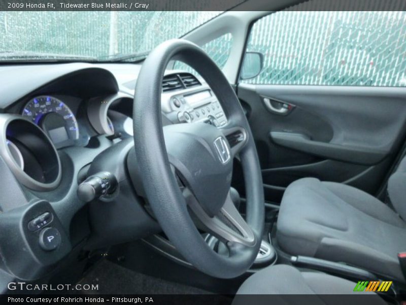 Tidewater Blue Metallic / Gray 2009 Honda Fit