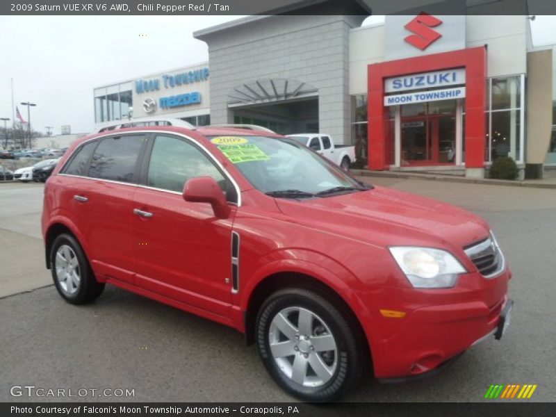 Chili Pepper Red / Tan 2009 Saturn VUE XR V6 AWD