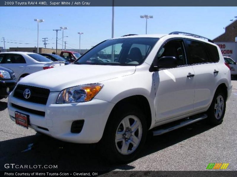 Super White / Ash Gray 2009 Toyota RAV4 4WD