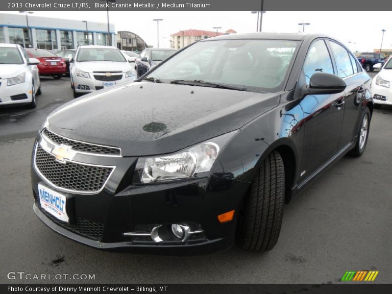 Black Granite Metallic / Medium Titanium 2013 Chevrolet Cruze LT/RS