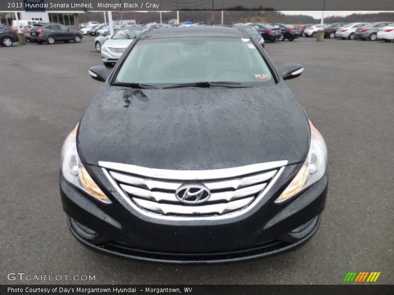 Midnight Black / Gray 2013 Hyundai Sonata Limited