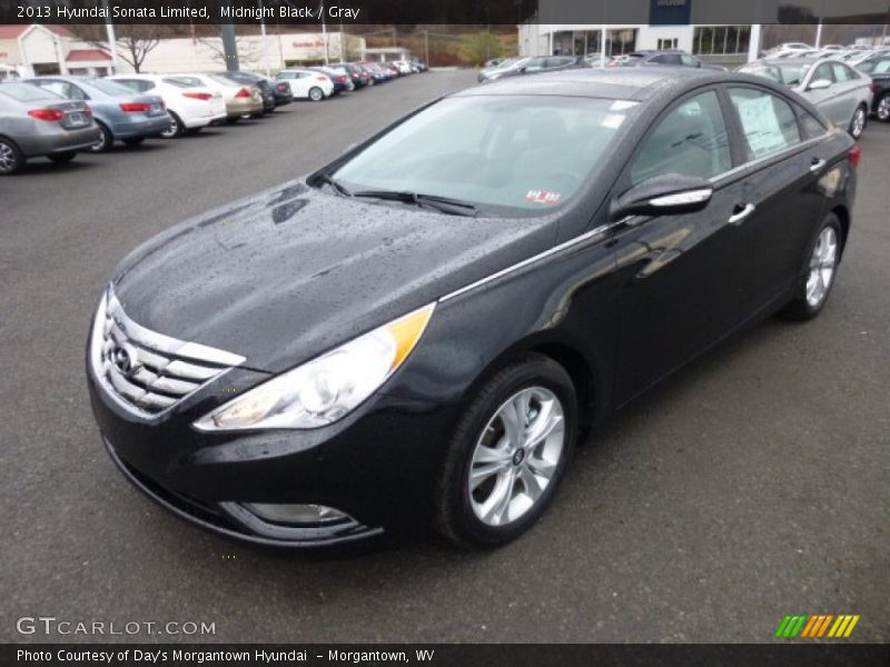Midnight Black / Gray 2013 Hyundai Sonata Limited