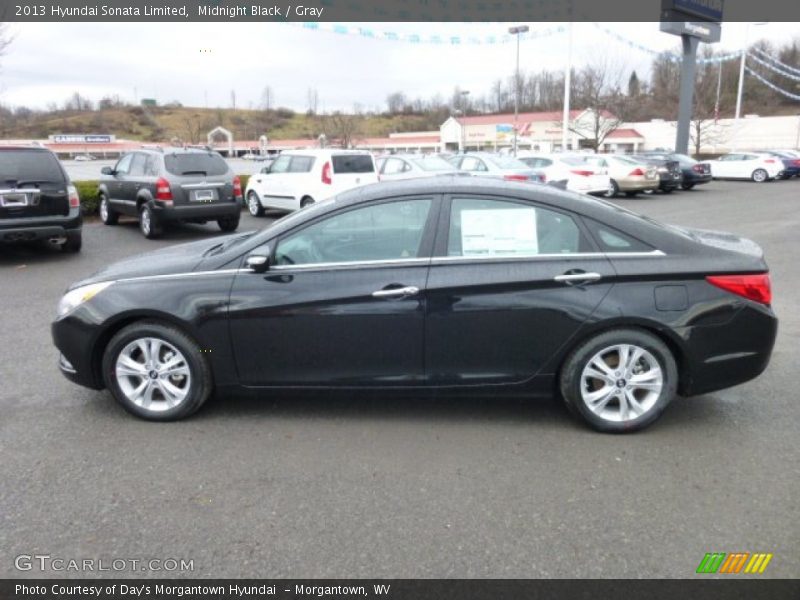 Midnight Black / Gray 2013 Hyundai Sonata Limited