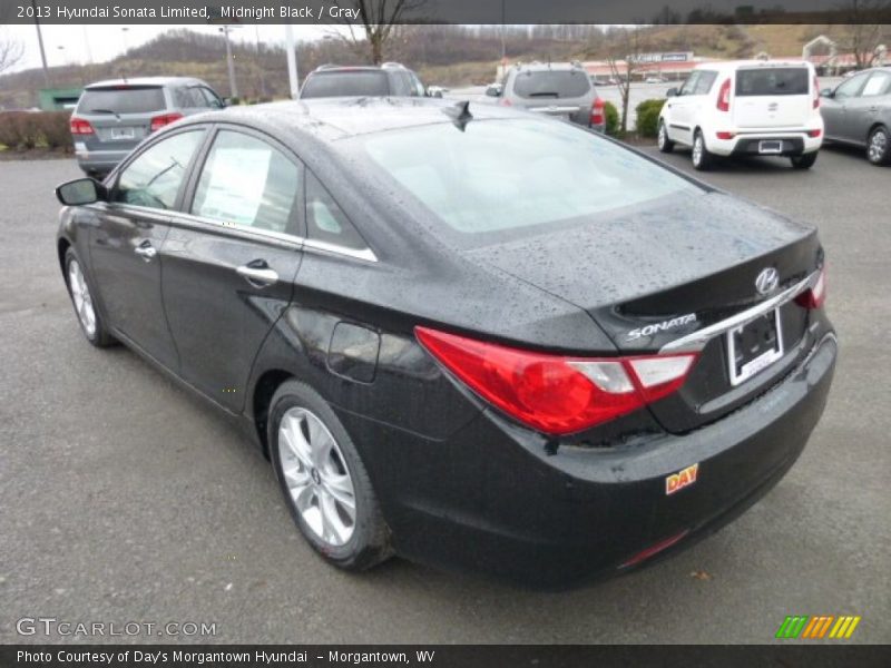 Midnight Black / Gray 2013 Hyundai Sonata Limited