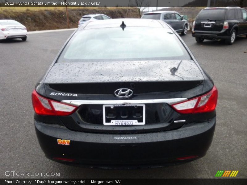 Midnight Black / Gray 2013 Hyundai Sonata Limited