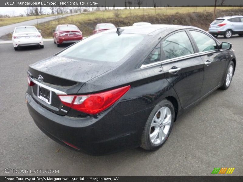 Midnight Black / Gray 2013 Hyundai Sonata Limited