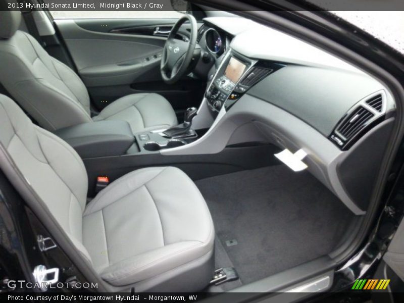 Midnight Black / Gray 2013 Hyundai Sonata Limited