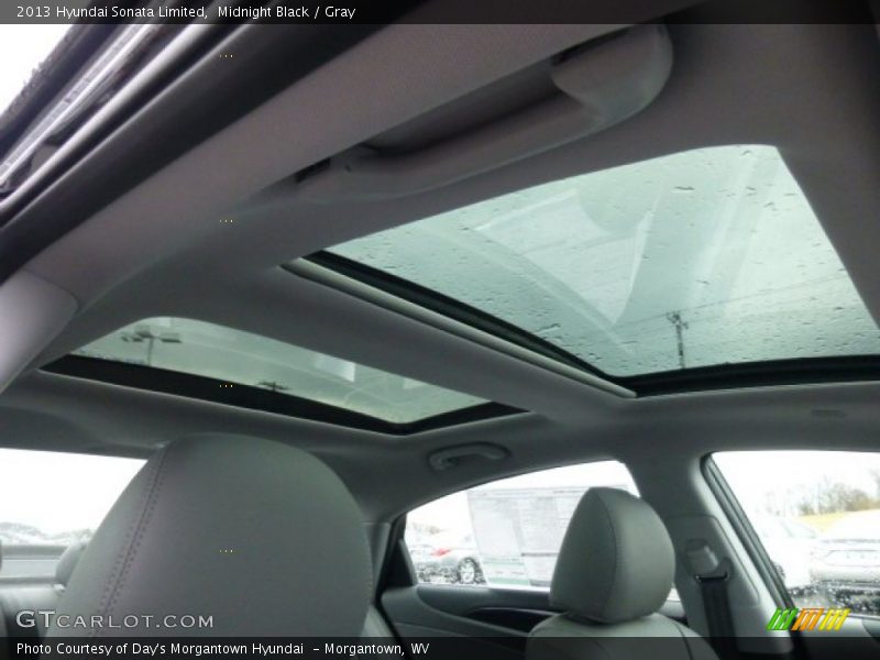 Midnight Black / Gray 2013 Hyundai Sonata Limited