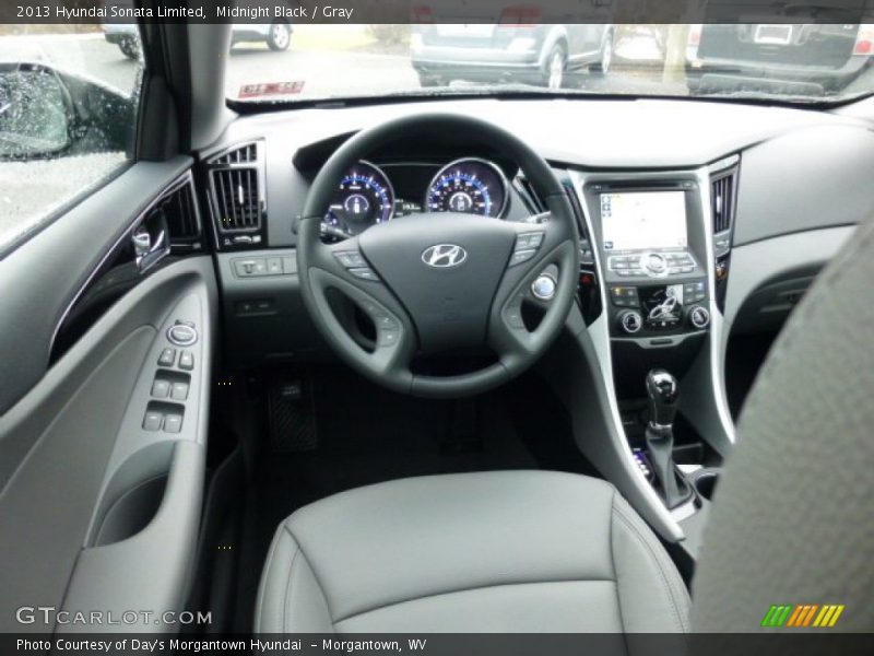 Midnight Black / Gray 2013 Hyundai Sonata Limited