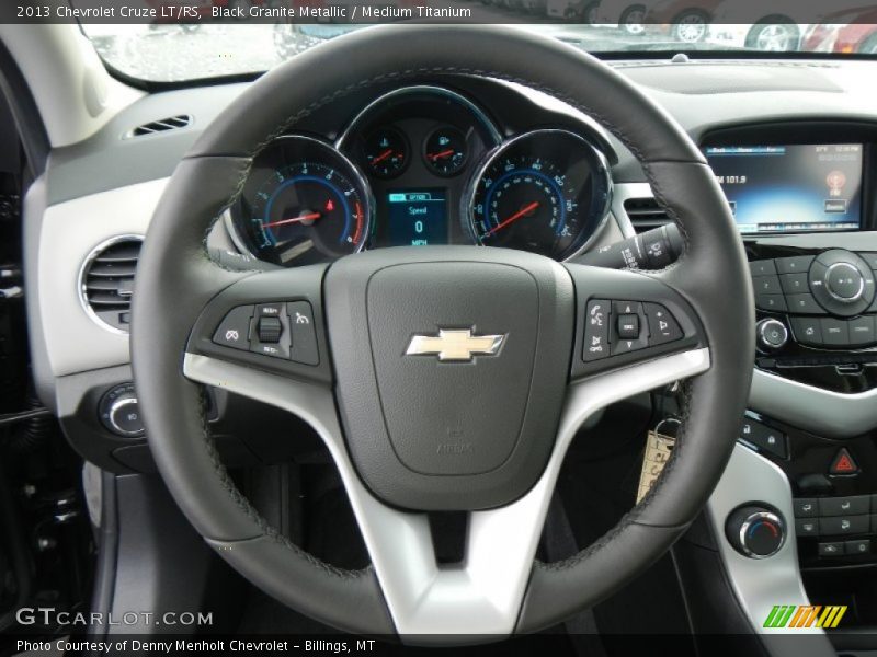 Black Granite Metallic / Medium Titanium 2013 Chevrolet Cruze LT/RS