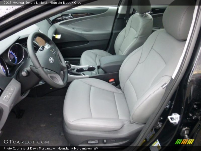 Midnight Black / Gray 2013 Hyundai Sonata Limited