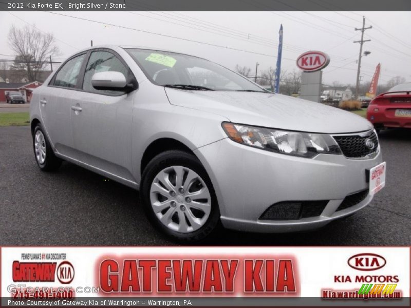 Bright Silver / Stone 2012 Kia Forte EX