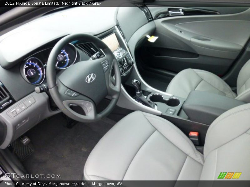 Midnight Black / Gray 2013 Hyundai Sonata Limited