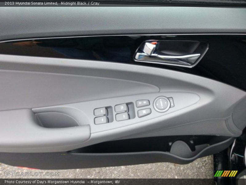 Midnight Black / Gray 2013 Hyundai Sonata Limited