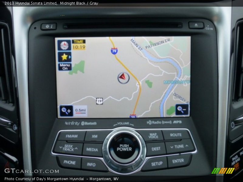 Midnight Black / Gray 2013 Hyundai Sonata Limited