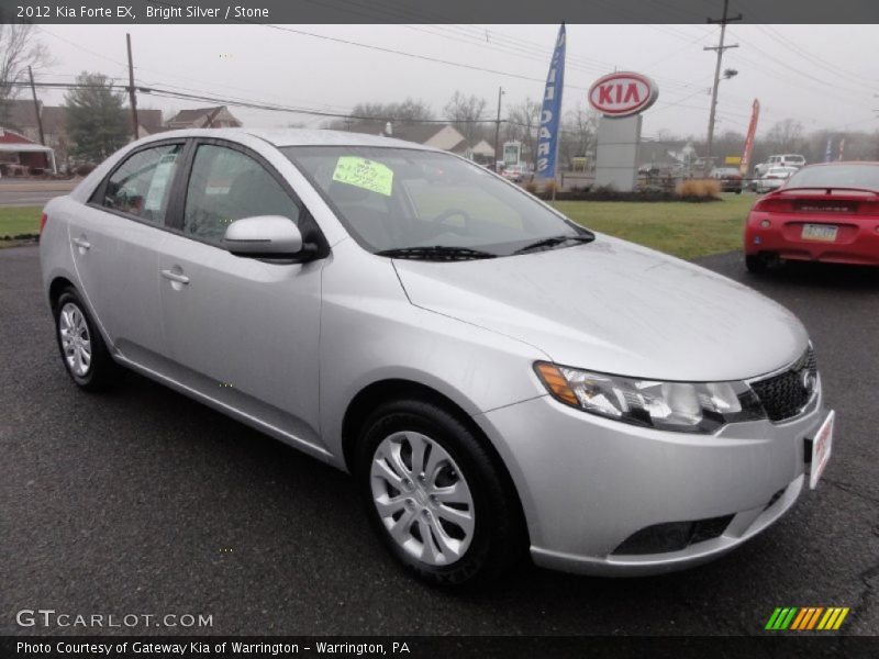 Bright Silver / Stone 2012 Kia Forte EX