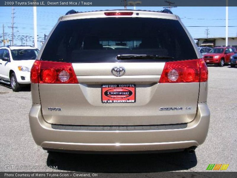 Desert Sand Mica / Taupe 2009 Toyota Sienna LE