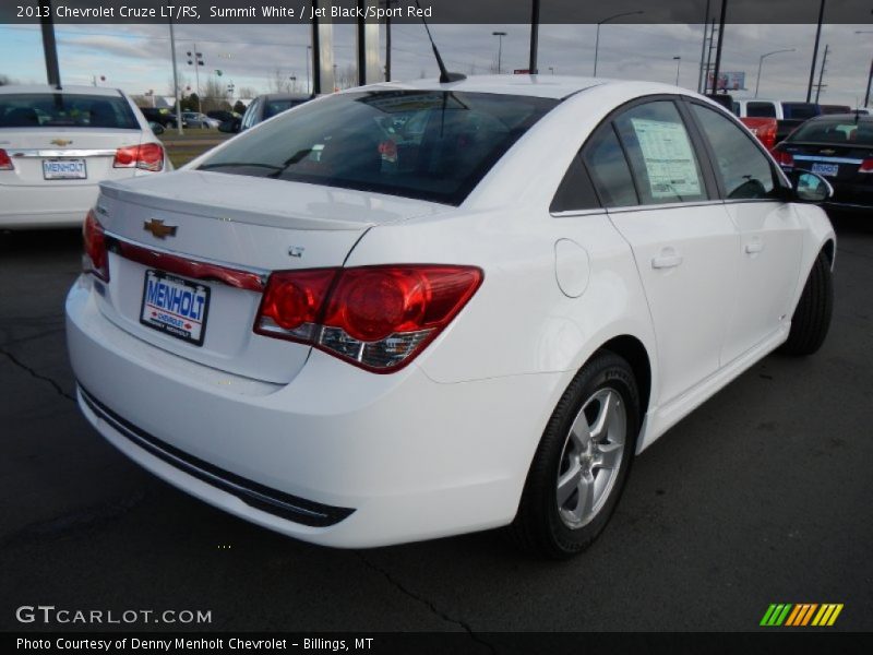 Summit White / Jet Black/Sport Red 2013 Chevrolet Cruze LT/RS