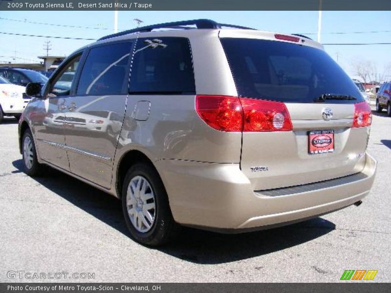 Desert Sand Mica / Taupe 2009 Toyota Sienna LE