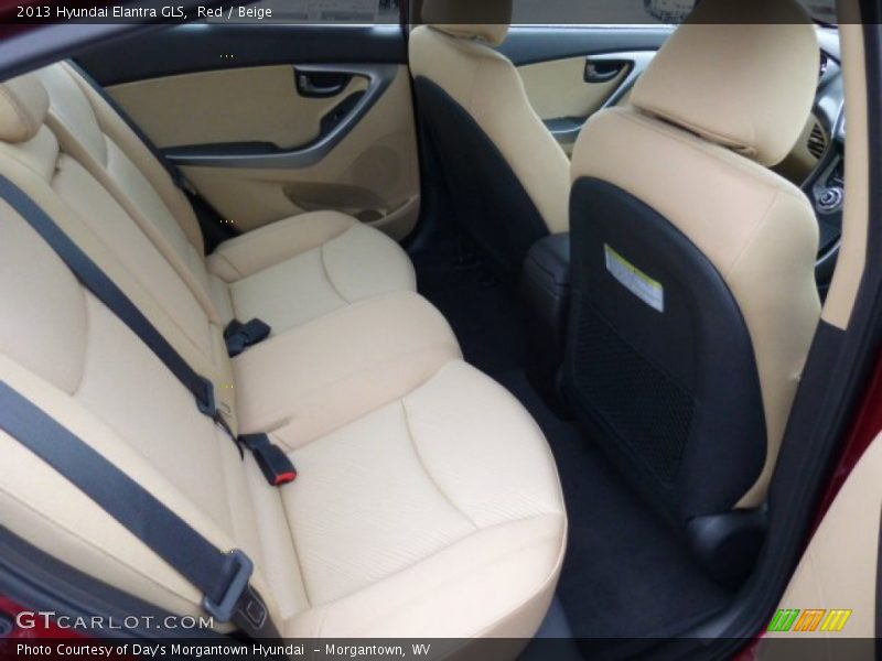 Red / Beige 2013 Hyundai Elantra GLS