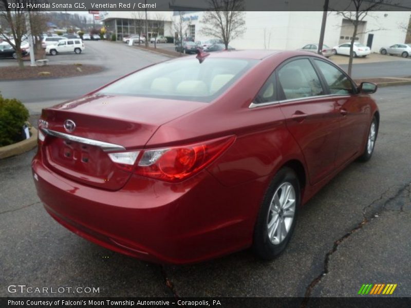 Venetian Red / Camel 2011 Hyundai Sonata GLS