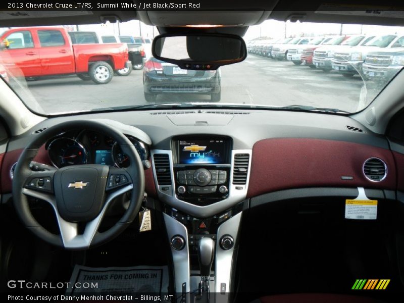 Summit White / Jet Black/Sport Red 2013 Chevrolet Cruze LT/RS