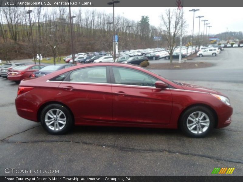Venetian Red / Camel 2011 Hyundai Sonata GLS