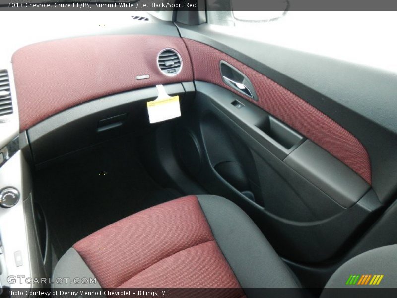 Summit White / Jet Black/Sport Red 2013 Chevrolet Cruze LT/RS