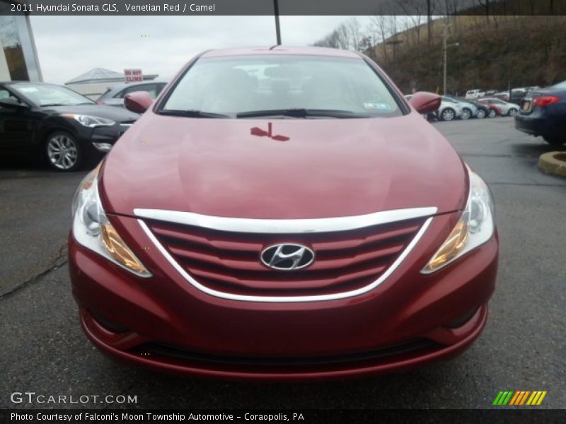 Venetian Red / Camel 2011 Hyundai Sonata GLS