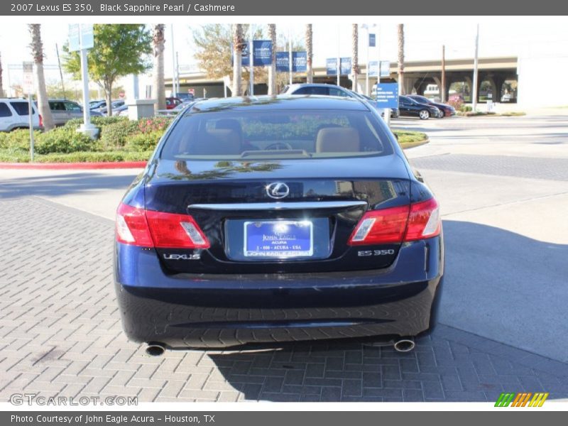 Black Sapphire Pearl / Cashmere 2007 Lexus ES 350