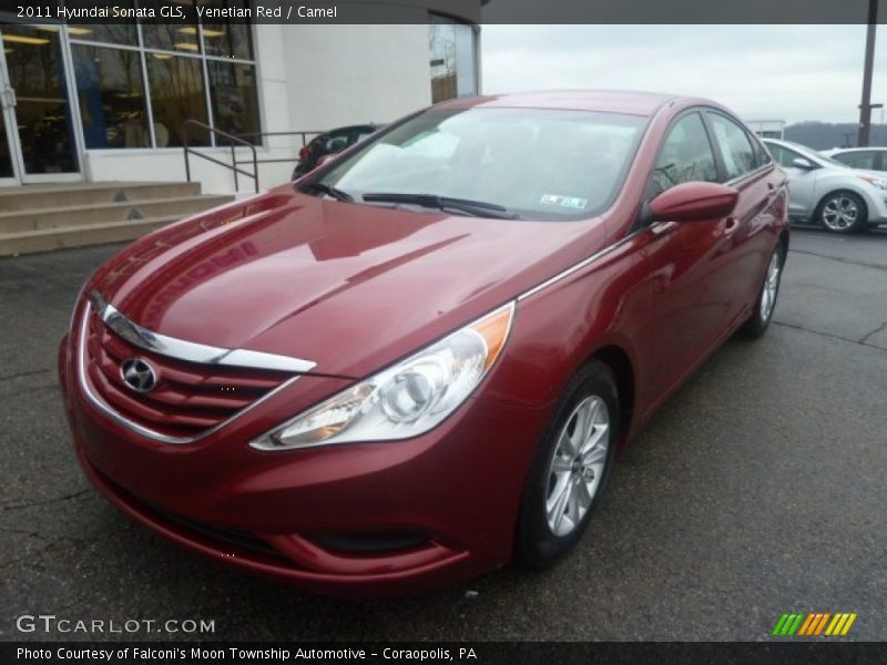 Venetian Red / Camel 2011 Hyundai Sonata GLS