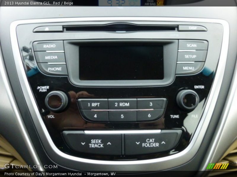 Red / Beige 2013 Hyundai Elantra GLS