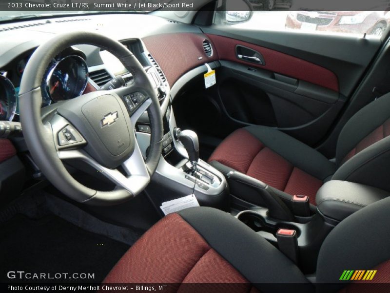 Summit White / Jet Black/Sport Red 2013 Chevrolet Cruze LT/RS