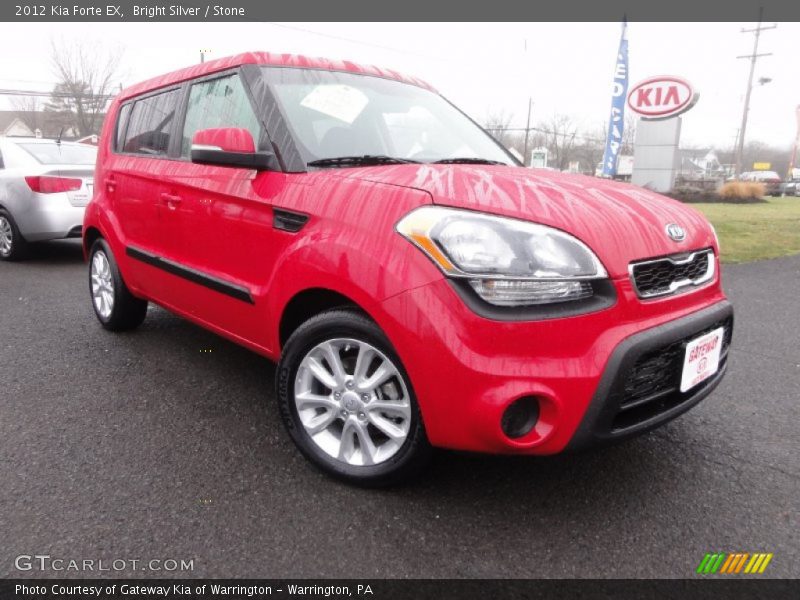 Bright Silver / Stone 2012 Kia Forte EX