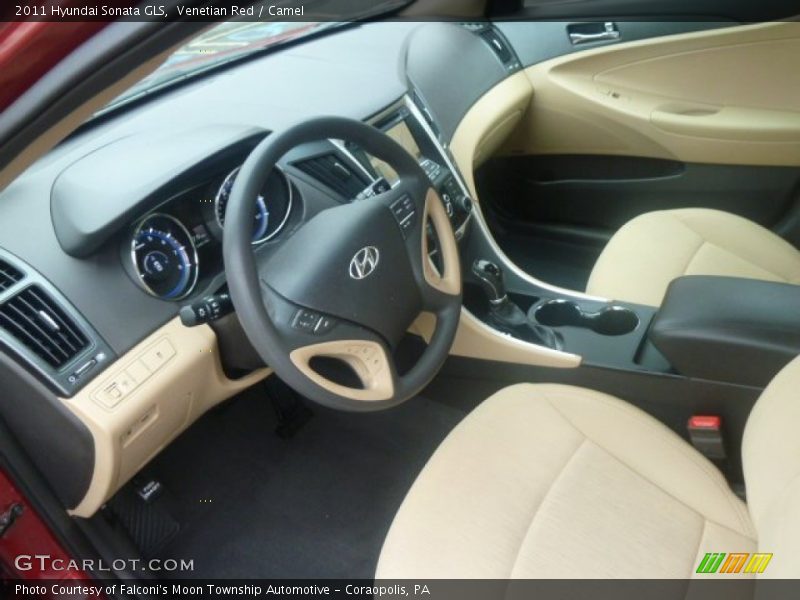 Venetian Red / Camel 2011 Hyundai Sonata GLS