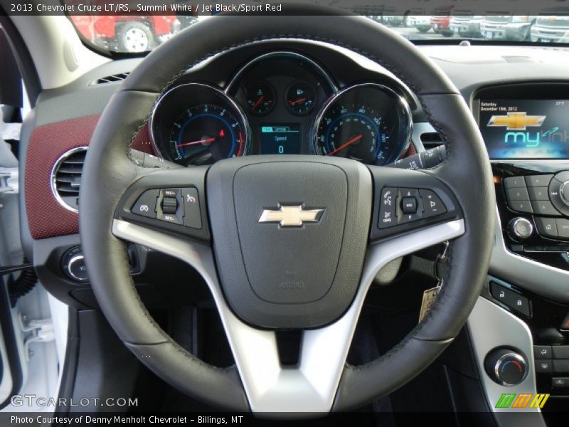 Summit White / Jet Black/Sport Red 2013 Chevrolet Cruze LT/RS
