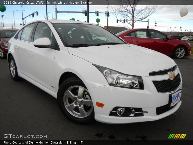Summit White / Medium Titanium 2013 Chevrolet Cruze LT/RS