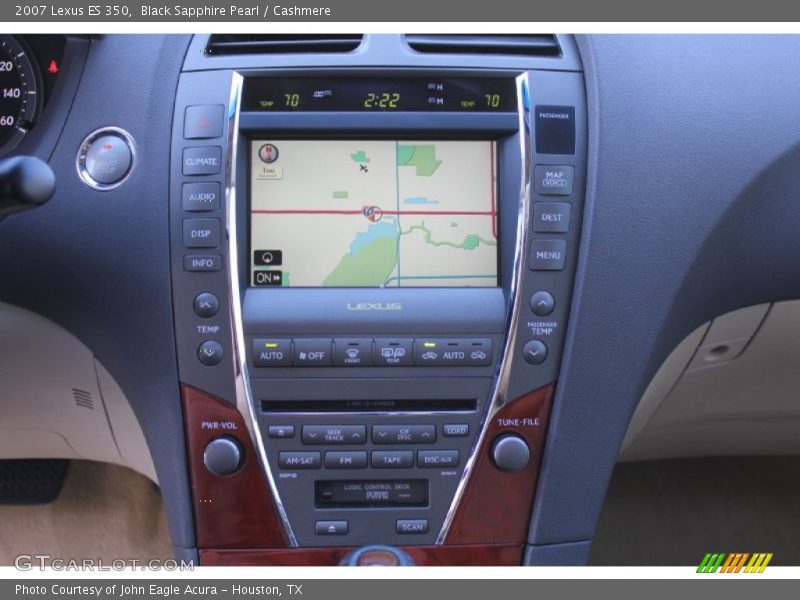 Black Sapphire Pearl / Cashmere 2007 Lexus ES 350