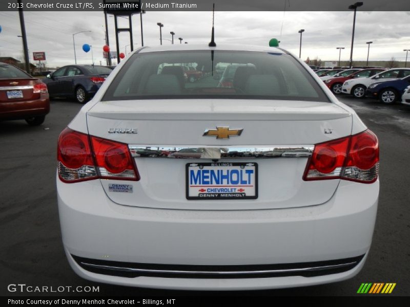 Summit White / Medium Titanium 2013 Chevrolet Cruze LT/RS